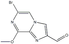 6-Bromo-8-methoxy-imidazo[1,2-a]pyrazine-2-carbaldehyde 구조식 이미지