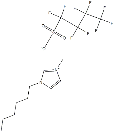 1-hexyl-3-methylimidazolium perfluorobutanesulfonate Structure