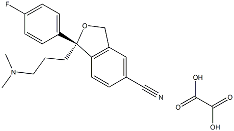 (R)-1-(3-(dimethylamino)propyl)-1-(4-fluorophenyl)-1,3-dihydroisobenzofuran-5-carbonitrile oxalate Structure