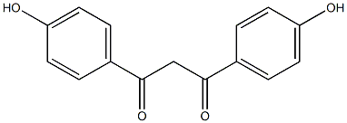 1,3-bis(4-hydroxyphenyl)propane-1,3-dione Structure