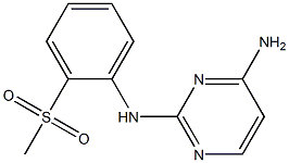 N2-[2-(Methylsulfonyl)phenyl]pyrimidine-2,4-diamine 구조식 이미지