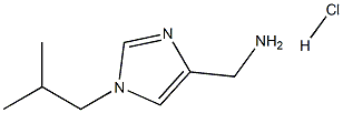 (1-Isobutyl-1H-imidazol-4-yl)methanaminehydrochloride 구조식 이미지