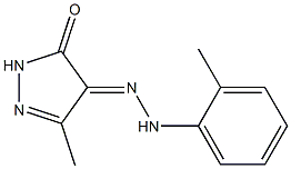(4E)-5-methyl-4-[2-(2-methylphenyl)hydrazinylidene]-2,4-dihydro-3H-pyrazol-3-one Structure