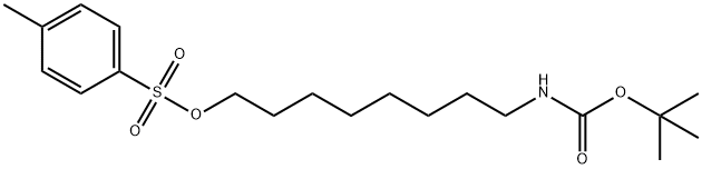 8-((TERT-BUTOXYCARBONYL)AMINO)OCTYL 4-METHYLBENZENESULFONATE Structure