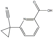 6-(1-CYANOCYCLOPROPYL)PICOLINIC ACID Structure