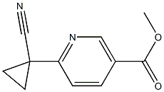 METHYL 6-(1-CYANOCYCLOPROPYL)NICOTINATE Structure