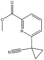 METHYL 6-(1-CYANOCYCLOPROPYL)PICOLINATE Structure