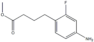 METHYL 4-(4-AMINO-2-FLUOROPHENYL)BUTANOATE Structure