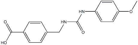 4-((3-(4-methoxyphenyl)ureido)methyl)benzoic acid 구조식 이미지