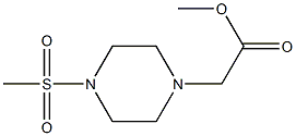 methyl 2-(4-(methylsulfonyl)piperazin-1-yl)acetate 구조식 이미지