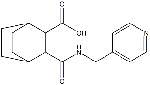 3-((pyridin-4-ylmethyl)carbamoyl)bicyclo[2.2.2]octane-2-carboxylic acid Structure