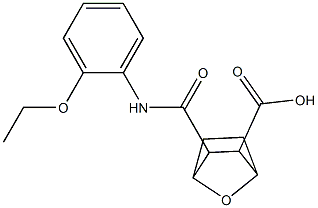 3-((2-ethoxyphenyl)carbamoyl)-7-oxabicyclo[2.2.1]heptane-2-carboxylic acid Structure
