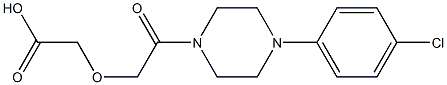 2-(2-(4-(4-chlorophenyl)piperazin-1-yl)-2-oxoethoxy)acetic acid Structure