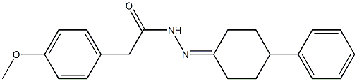 2-(4-methoxyphenyl)-N'-(4-phenylcyclohexylidene)acetohydrazide Structure