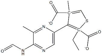 2-ethyl 4-methyl 3-methyl-5-(pyrazine-2-carboxamido)thiophene-2,4-dicarboxylate 구조식 이미지