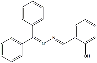 (E)-2-(((diphenylmethylene)hydrazono)methyl)phenol 구조식 이미지