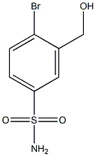 4-bromo-3-(hydroxymethyl)benzenesulfonamide Structure