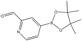 4-(4,4,5,5-tetramethyl-1,3,2-dioxaborolan-2-yl)picolinaldehyde 구조식 이미지