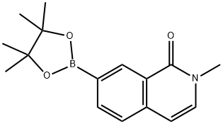 2-methyl-7-(4,4,5,5-tetramethyl-1,3,2-dioxaborolan-2-yl)isoquinolin-1(2H)-one 구조식 이미지