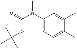 (3-Fluoro-4-methyl-phenyl)-methyl-carbamic acid tert-butyl ester Structure