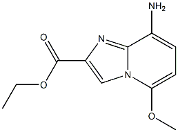 8-Amino-5-methoxy-imidazo[1,2-a]pyridine-2-carboxylic acid ethyl ester Structure