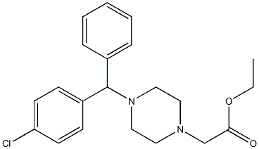 Cetirizine EP Impurity B Ethyl Ester Structure