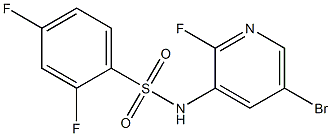 N-(5-bromo-2-fluoropyridin-3-yl)-2,4-difluorobenzenesulfonamide Structure