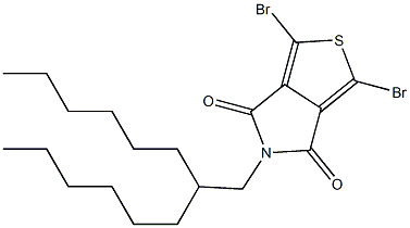 1,3-Dibromo-5-(2-hexyloctyl)-4H-thieno[3,4-c]pyrrole-4,6(5H)-dione Structure