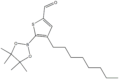 4-Octyl-5-(4,4,5,5-tetramethyl-1,3,2-dioxaborolan-2-yl)thiophene-2-carbaldehyde Structure