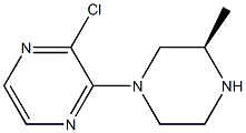 (R)-2-chloro-3-(3-methylpiperazin-1-yl)pyrazine 구조식 이미지