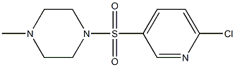 1-(6-chloropyridin-3-ylsulfonyl)-4-methylpiperazine 구조식 이미지