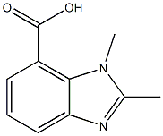 1,2-dimethyl-1H-benzo[d]imidazole-7-carboxylic acid Structure