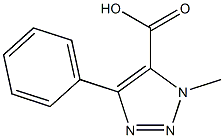 1-methyl-4-phenyl-1H-1,2,3-triazole-5-carboxylic acid Structure