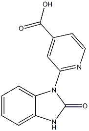 2-(2-oxo-2,3-dihydro-1H-benzo[d]imidazol-1-yl)isonicotinic acid 구조식 이미지