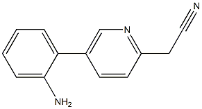 2-(5-(2-aminophenyl)pyridin-2-yl)acetonitrile 구조식 이미지