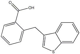 2-(benzo[b]thiophen-3-ylmethyl)benzoic acid 구조식 이미지