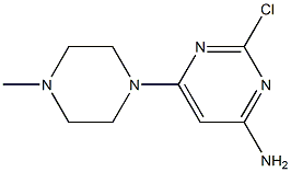 2-chloro-6-(4-methylpiperazin-1-yl)pyrimidin-4-amine 구조식 이미지
