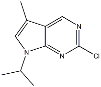 2-chloro-7-isopropyl-5-methyl-7H-pyrrolo[2,3-d]pyrimidine 구조식 이미지