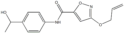 3-(allyloxy)-N-(4-(1-hydroxyethyl)phenyl)isoxazole-5-carboxamide 구조식 이미지