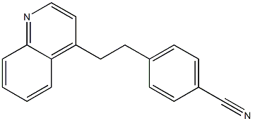 4-(2-(quinolin-4-yl)ethyl)benzonitrile 구조식 이미지