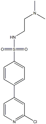 4-(2-chloropyridin-4-yl)-N-(2-(dimethylamino)ethyl)benzenesulfonamide 구조식 이미지