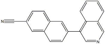 6-(isoquinolin-4-yl)-2-naphthonitrile 구조식 이미지