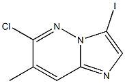 6-chloro-3-iodo-7-methylimidazo[1,2-b]pyridazine Structure