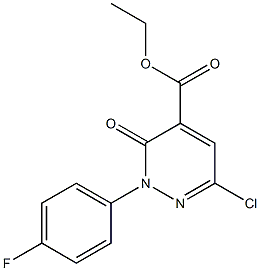 ethyl 6-chloro-2-(4-fluorophenyl)-3-oxo-2,3-dihydropyridazine-4-carboxylate Structure