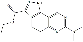 ethyl 7-(dimethylamino)-4,5-dihydro-1H-pyrazolo[3,4-f]quinazoline-3-carboxylate Structure