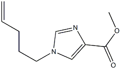 methyl 1-(pent-4-enyl)-1H-imidazole-4-carboxylate 구조식 이미지
