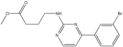 methyl 4-(4-(3-bromophenyl)pyrimidin-2-ylamino)butanoate Structure