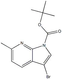 tert-butyl 3-bromo-6-methyl-1H-pyrrolo[2,3-b]pyridine-1-carboxylate Structure