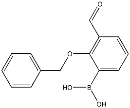 (2-(benzyloxy)-3-formylphenyl)boronic acid 구조식 이미지