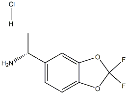 (R)-1-(2,2-difluorobenzo[d][1,3]dioxol-5-yl)ethanamine hydrochloride 구조식 이미지